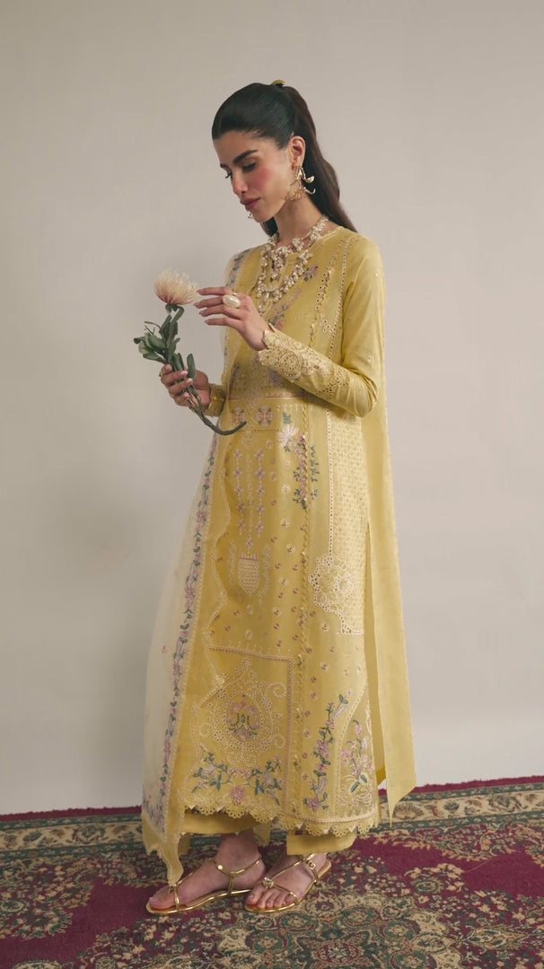 Qalamkar | Qlinekari Lawn | DC-09 Enya - by - Libasekhas UK - Registered Vendor of : Qalamkar - 100% Original Designer Dresss