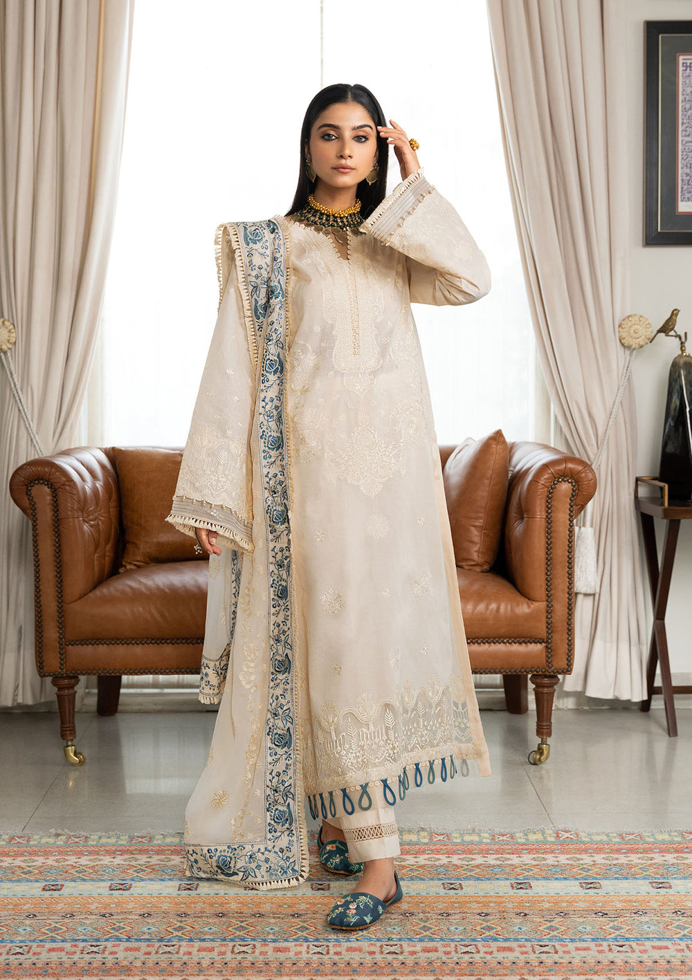 Aik Atelier | Samah Lawn 24 | LOOK 02 - by - Libasekhas UK - Registered Vendor of : Aik Atelier - 100% Original Designer Dresss