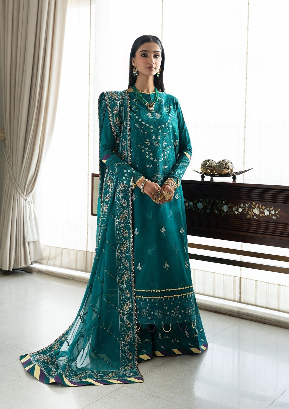 Aik Atelier | Samah Lawn 24 | LOOK 04 - by - Libasekhas UK - Registered Vendor of : Aik Atelier - 100% Original Designer Dresss