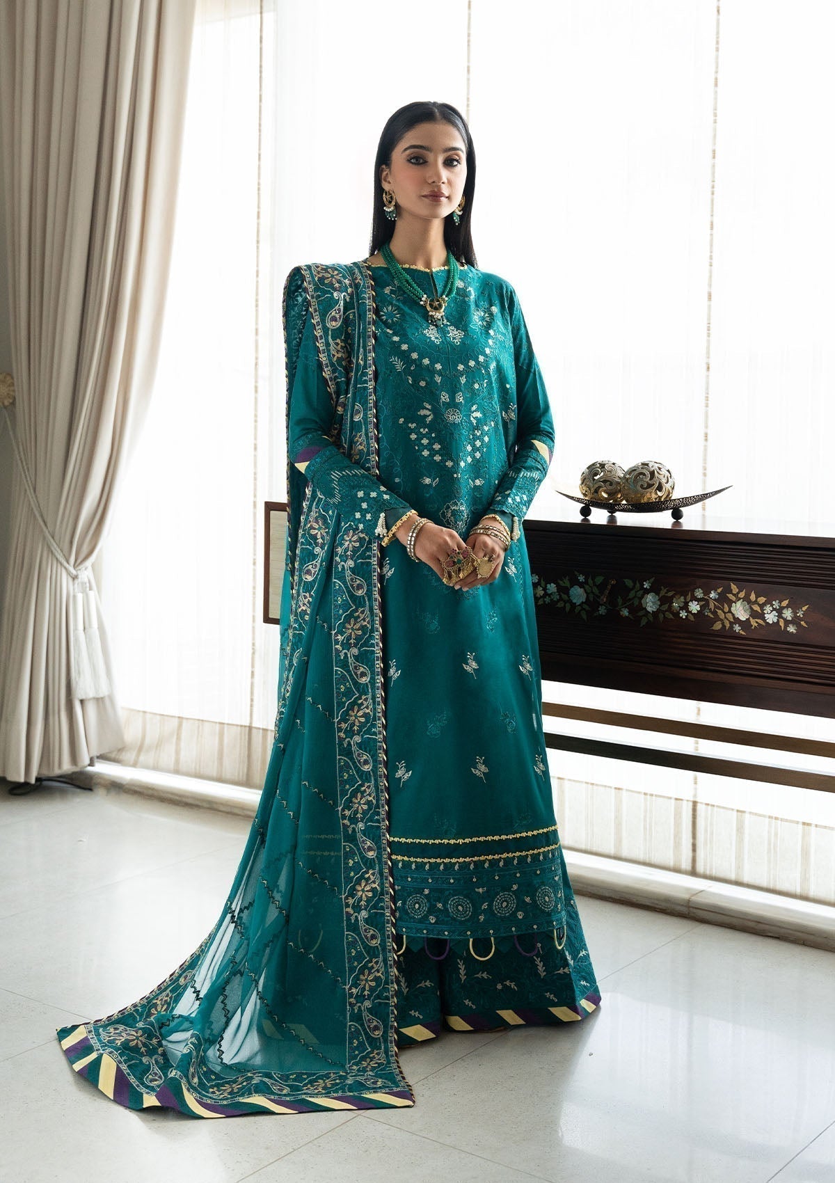 Aik Atelier | Samah Lawn 24 | LOOK 04 - by - Libasekhas UK - Registered Vendor of : Aik Atelier - 100% Original Designer Dresss