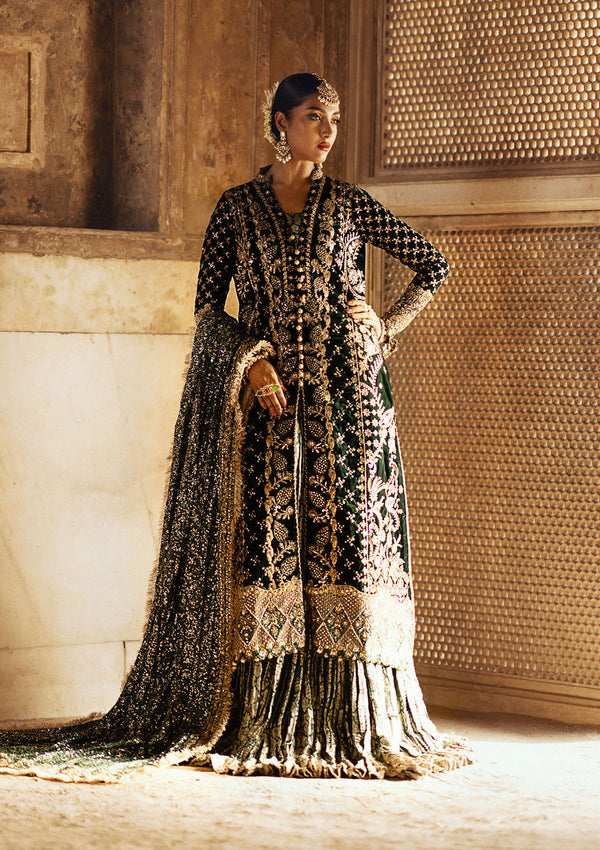 Aik Atelier | Dastoor Velvet 24 | DASTOOR - LOOK 02 - by - Libasekhas UK - Registered Vendor of : Aik Atelier - 100% Original Designer Dresss