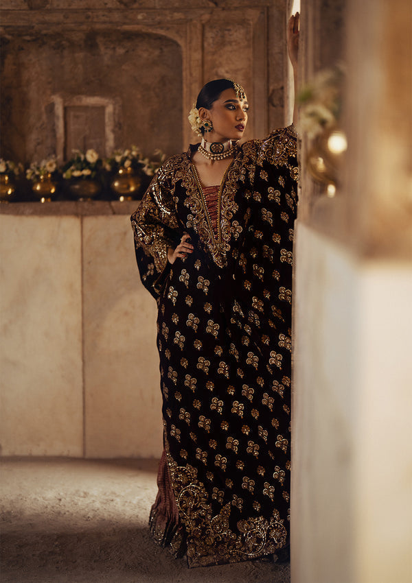 Aik Atelier | Dastoor Velvet 24 | DASTOOR - LOOK 03 - by - Libasekhas UK - Registered Vendor of : Aik Atelier - 100% Original Designer Dresss
