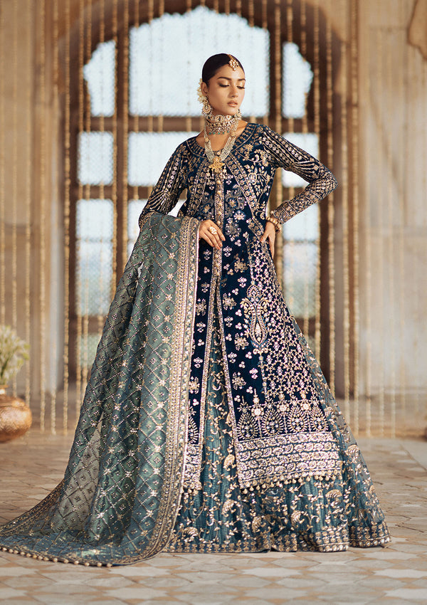 Aik Atelier | Dastoor Velvet 24 | DASTOOR - LOOK 05 - by - Libasekhas UK - Registered Vendor of : Aik Atelier - 100% Original Designer Dresss
