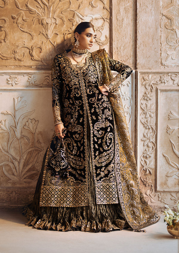 Aik Atelier | Dastoor Velvet 24 | DASTOOR - LOOK 08 - by - Libasekhas UK - Registered Vendor of : Aik Atelier - 100% Original Designer Dresss