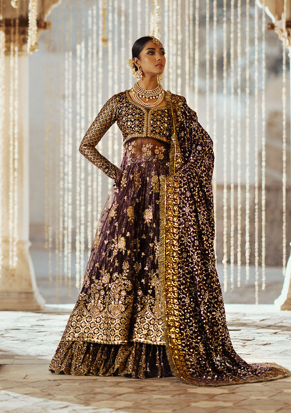 Aik Atelier | Dastoor Velvet 24 | DASTOOR - LOOK 10 - by - Libasekhas UK - Registered Vendor of : Aik Atelier - 100% Original Designer Dresss