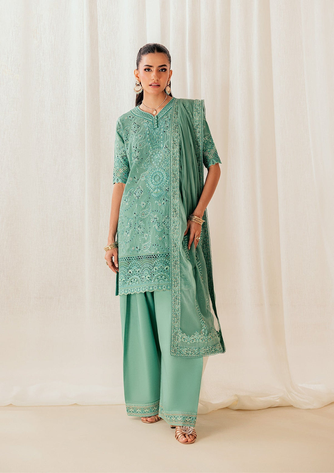 Aik Atelier | Lawn 26 | Look B2603A - by Libasekhas UK - Registered Vendor of : Aik Atelier - 100% Original Designer Dress