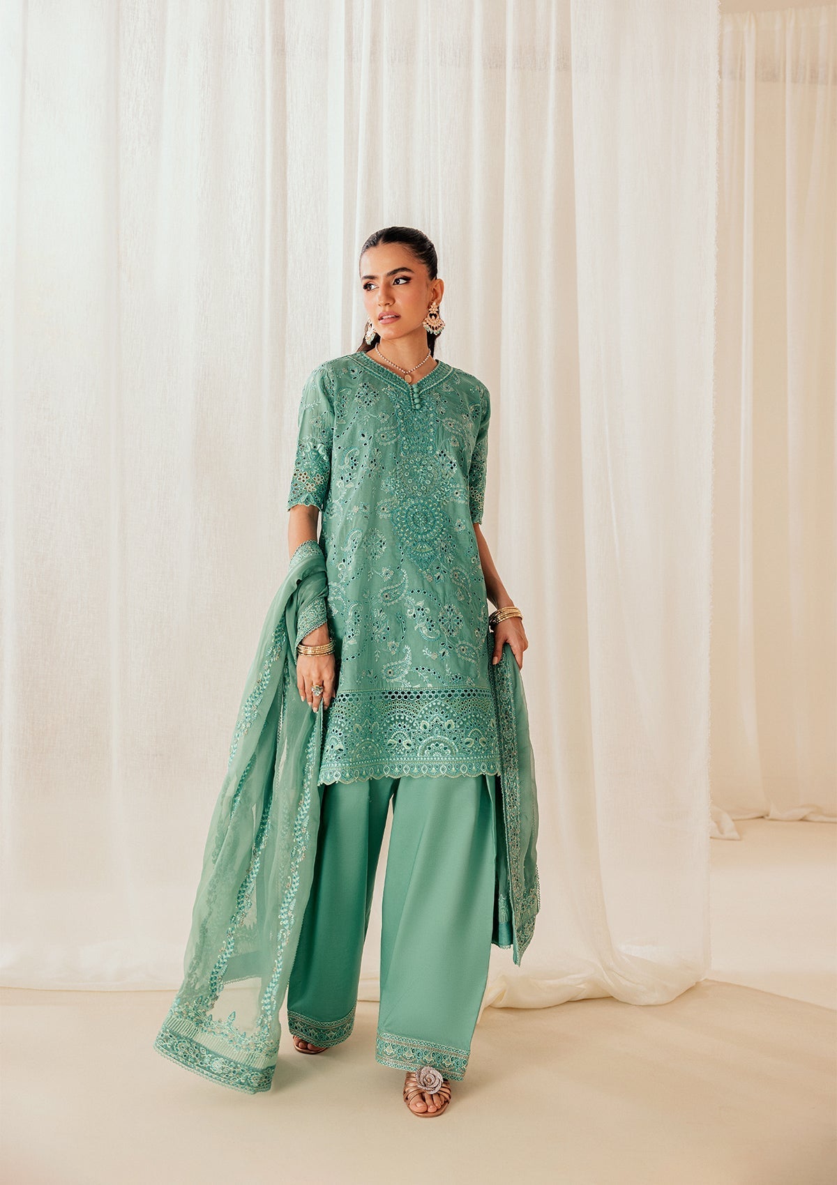 Aik Atelier | Lawn 26 | Look B2603A - by Libasekhas UK - Registered Vendor of : Aik Atelier - 100% Original Designer Dress