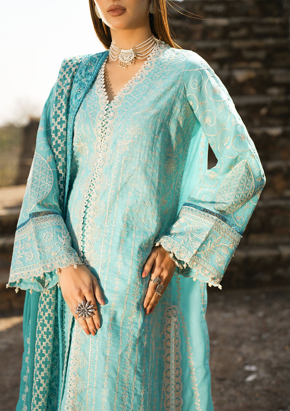 Aik Atelier | Pardes Lawn 24 | LOOK 03 - by - Libasekhas UK - Registered Vendor of : Aik Atelier - 100% Original Designer Dresss