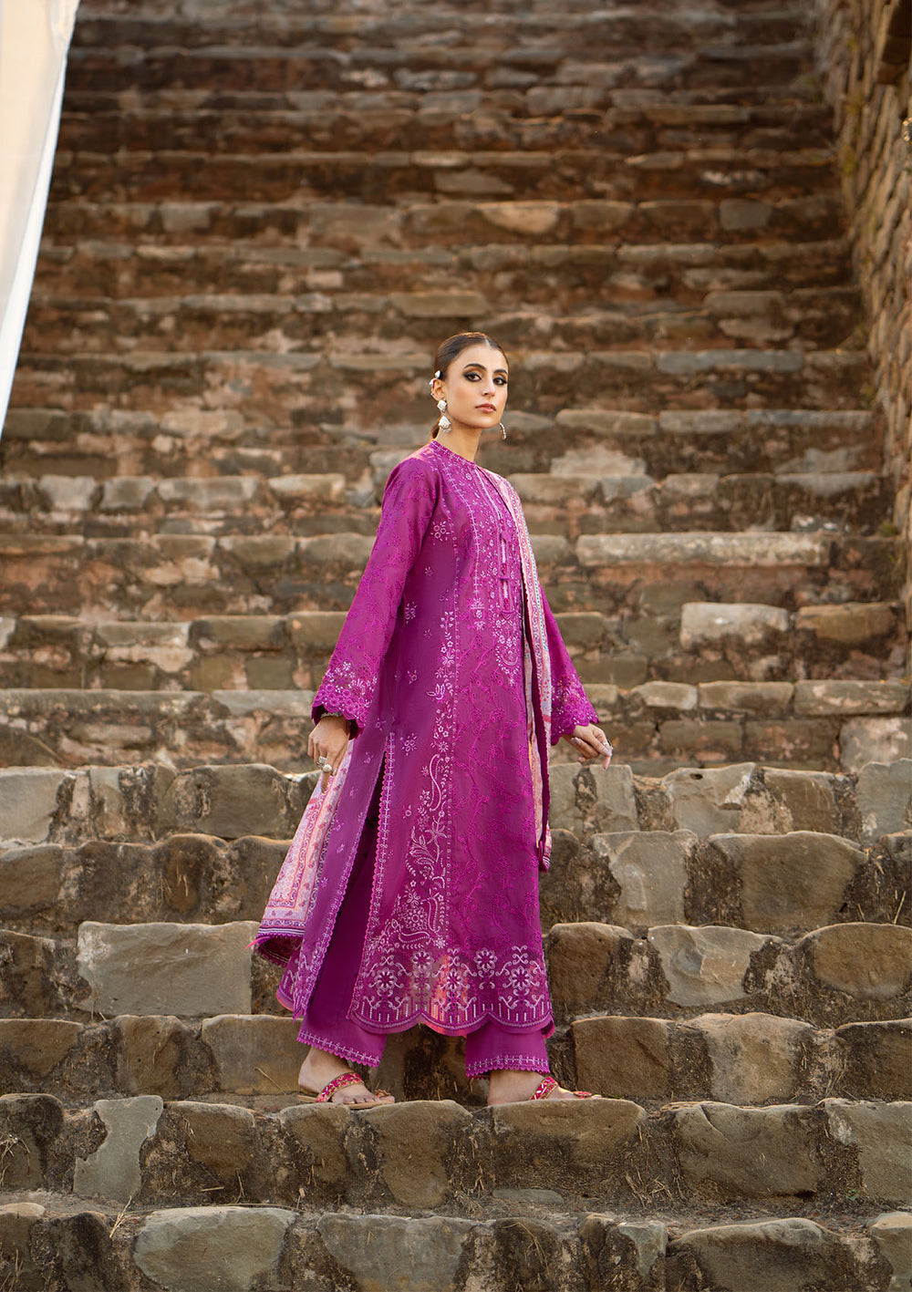 Aik Atelier | Pardes Lawn 24 | LOOK 04 - by - Libasekhas UK - Registered Vendor of : Aik Atelier - 100% Original Designer Dresss