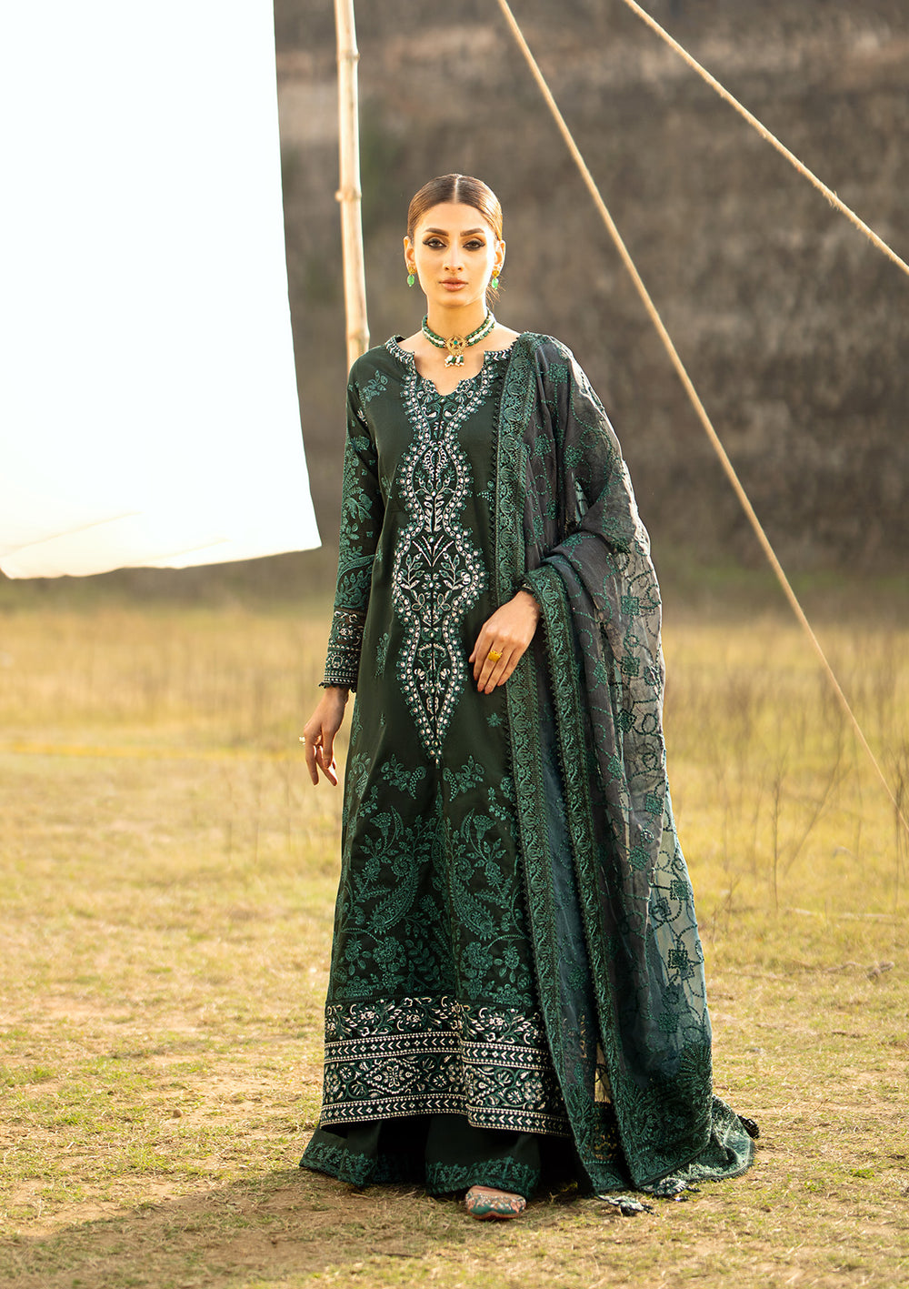 Aik Atelier | Pardes Lawn 24 | LOOK 10 - by - Libasekhas UK - Registered Vendor of : Aik Atelier - 100% Original Designer Dresss