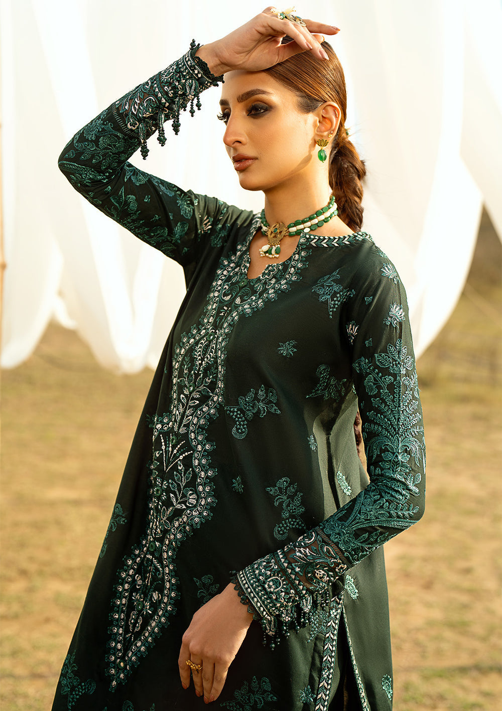 Aik Atelier | Pardes Lawn 24 | LOOK 10 - by - Libasekhas UK - Registered Vendor of : Aik Atelier - 100% Original Designer Dresss