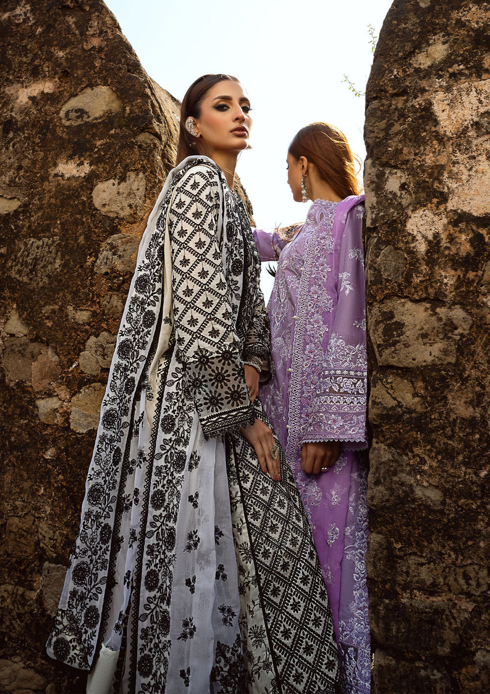 Aik Atelier | Pardes Lawn 24 | LOOK 01 - by - Libasekhas UK - Registered Vendor of : Aik Atelier - 100% Original Designer Dresss