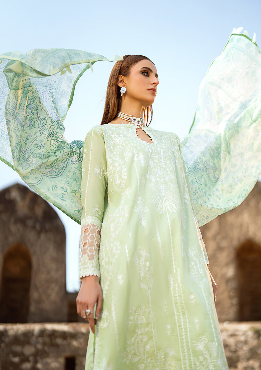 Aik Atelier | Pardes Lawn 24 | LOOK 02 - by - Libasekhas UK - Registered Vendor of : Aik Atelier - 100% Original Designer Dresss