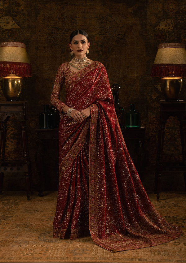Aik Atelier | Sari Edit 25 | LOOK 01 - by Libasekhas UK - Registered Vendor of : Aik Atelier - 100% Original Designer Dress