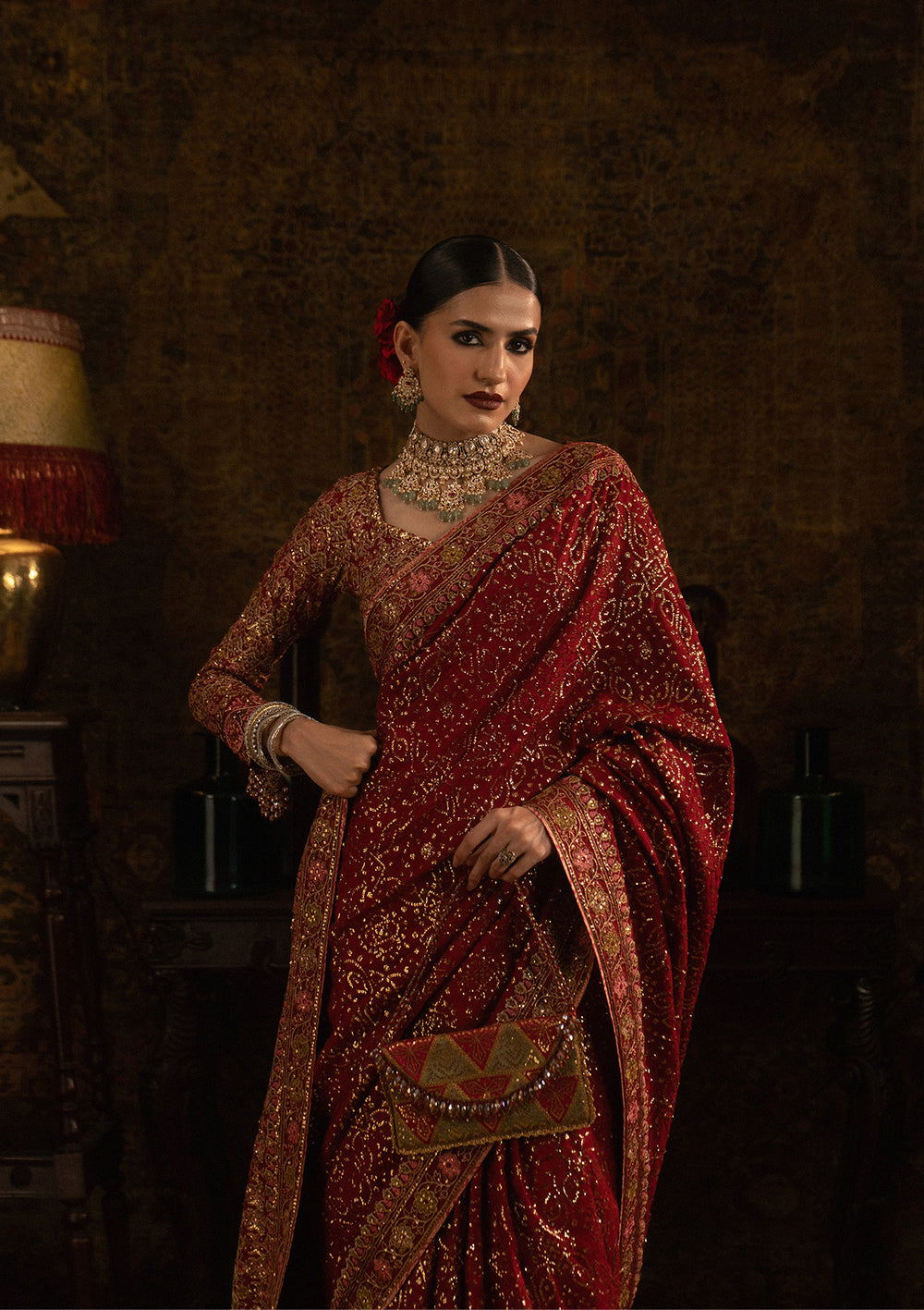 Aik Atelier | Sari Edit 25 | LOOK 01 - by Libasekhas UK - Registered Vendor of : Aik Atelier - 100% Original Designer Dress