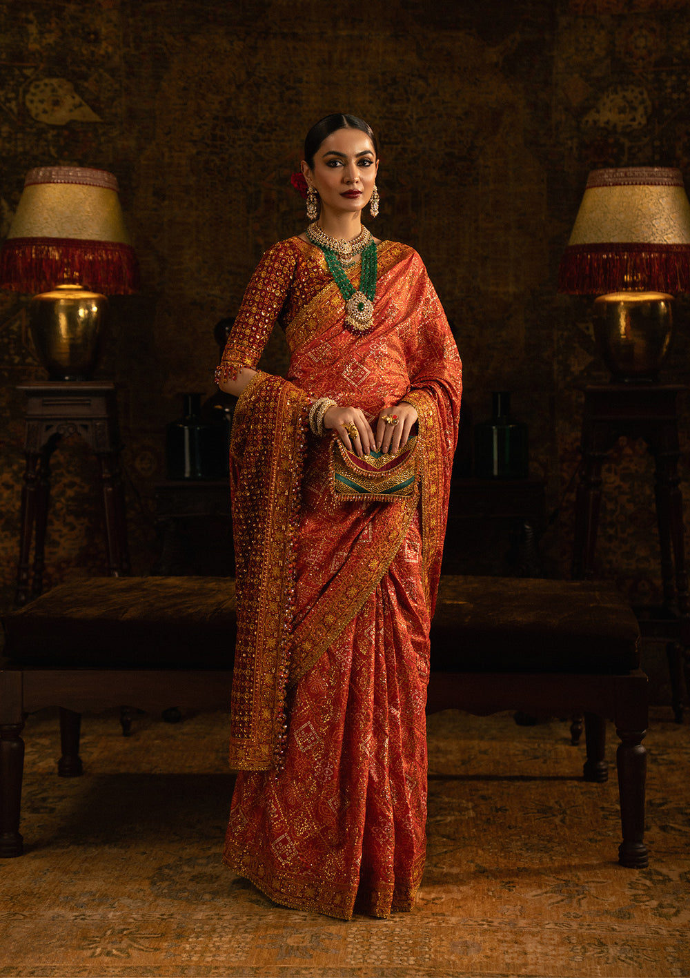 Aik Atelier | Sari Edit 25 | LOOK 02 - by Libasekhas UK - Registered Vendor of : Aik Atelier - 100% Original Designer Dress