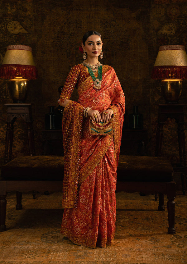 Aik Atelier | Sari Edit 25 | LOOK 02 - by Libasekhas UK - Registered Vendor of : Aik Atelier - 100% Original Designer Dress