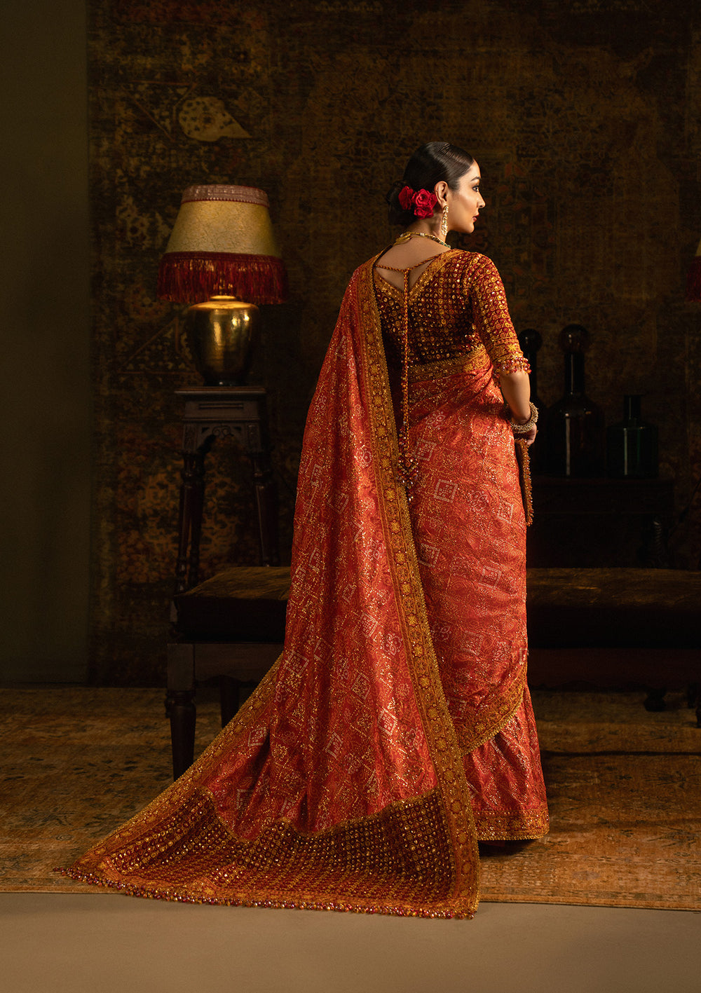 Aik Atelier | Sari Edit 25 | LOOK 02 - by Libasekhas UK - Registered Vendor of : Aik Atelier - 100% Original Designer Dress