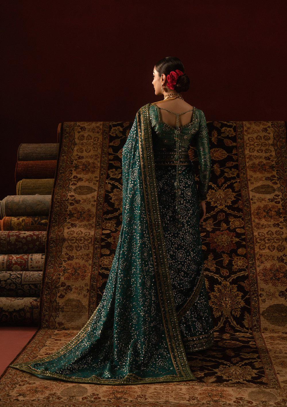 Aik Atelier | Sari Edit 25 | LOOK 03 - by Libasekhas UK - Registered Vendor of : Aik Atelier - 100% Original Designer Dress