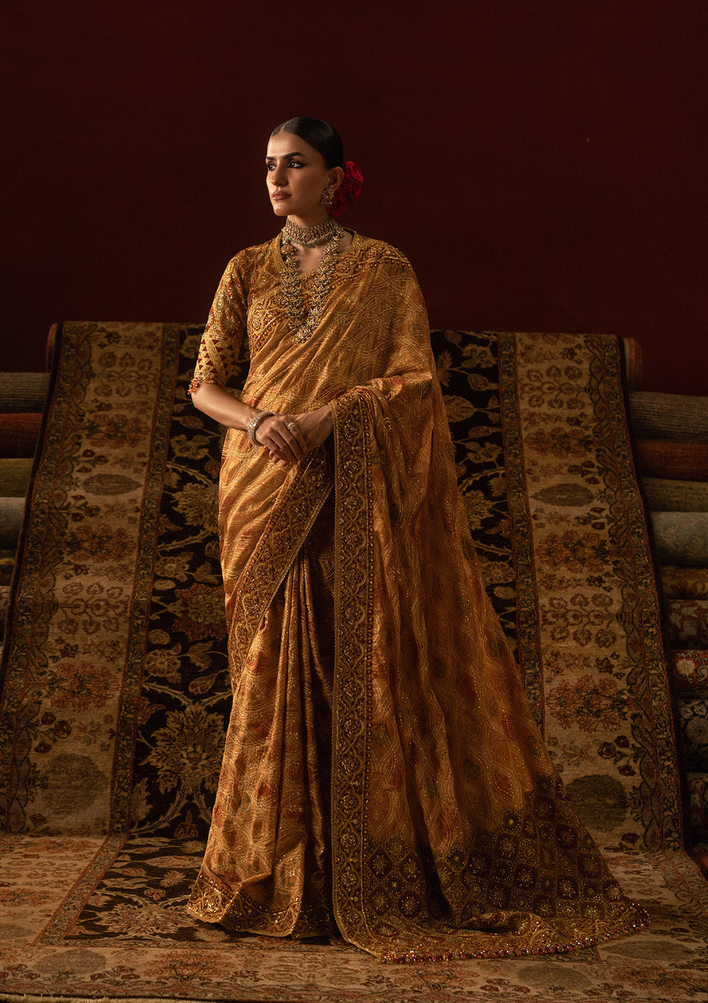 Aik Atelier | Sari Edit 25 | LOOK 04 - by Libasekhas UK - Registered Vendor of : Aik Atelier - 100% Original Designer Dress