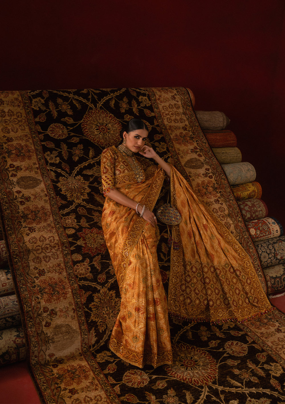 Aik Atelier | Sari Edit 25 | LOOK 04 - by Libasekhas UK - Registered Vendor of : Aik Atelier - 100% Original Designer Dress