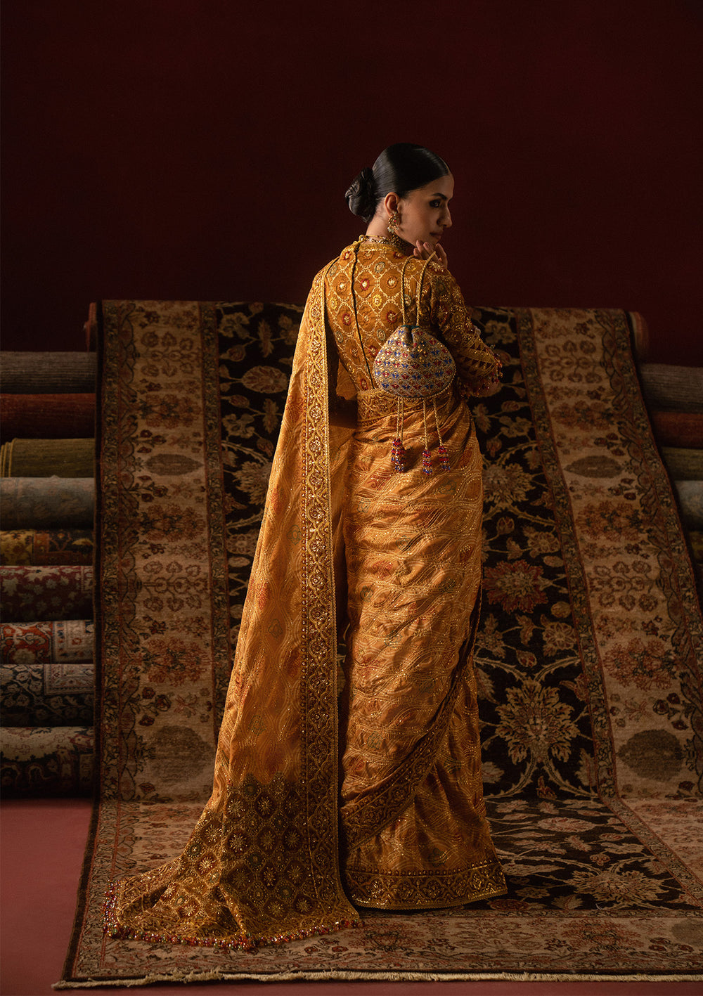 Aik Atelier | Sari Edit 25 | LOOK 04 - by Libasekhas UK - Registered Vendor of : Aik Atelier - 100% Original Designer Dress