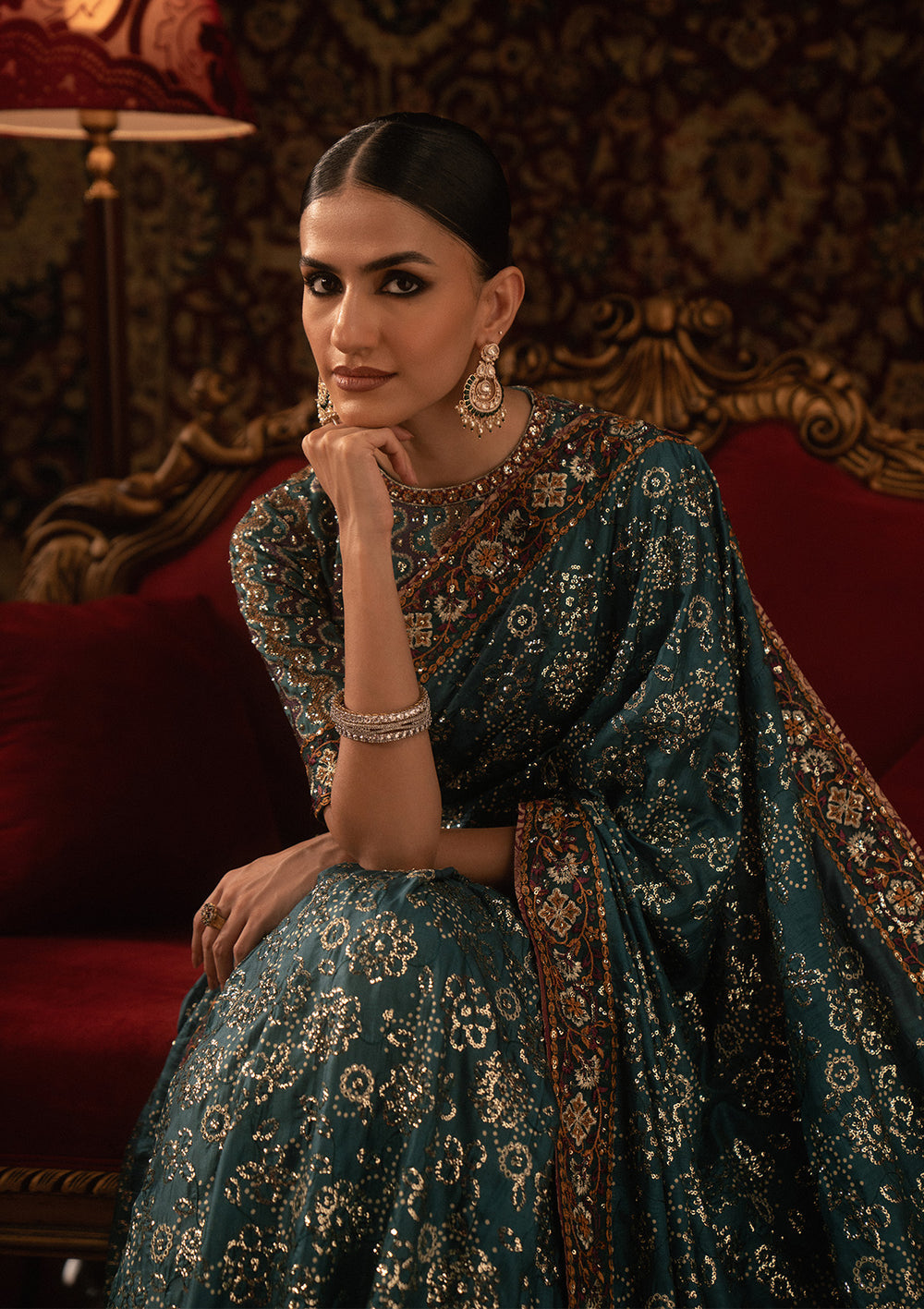Aik Atelier | Sari Edit 25 | LOOK 05 - by Libasekhas UK - Registered Vendor of : Aik Atelier - 100% Original Designer Dress