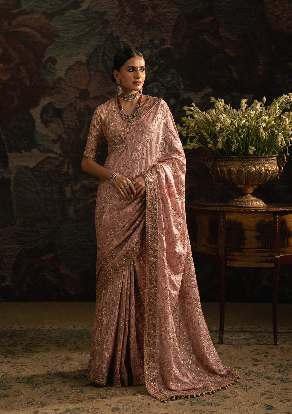 Aik Atelier | Sari Edit 25 | LOOK 06 - by Libasekhas UK - Registered Vendor of : Aik Atelier - 100% Original Designer Dress