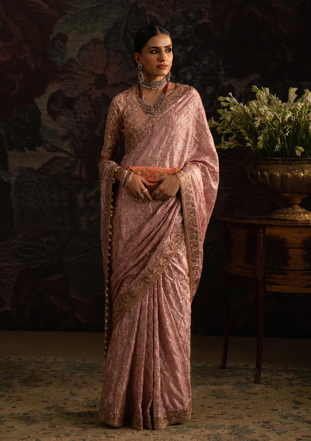 Aik Atelier | Sari Edit 25 | LOOK 06 - by Libasekhas UK - Registered Vendor of : Aik Atelier - 100% Original Designer Dress