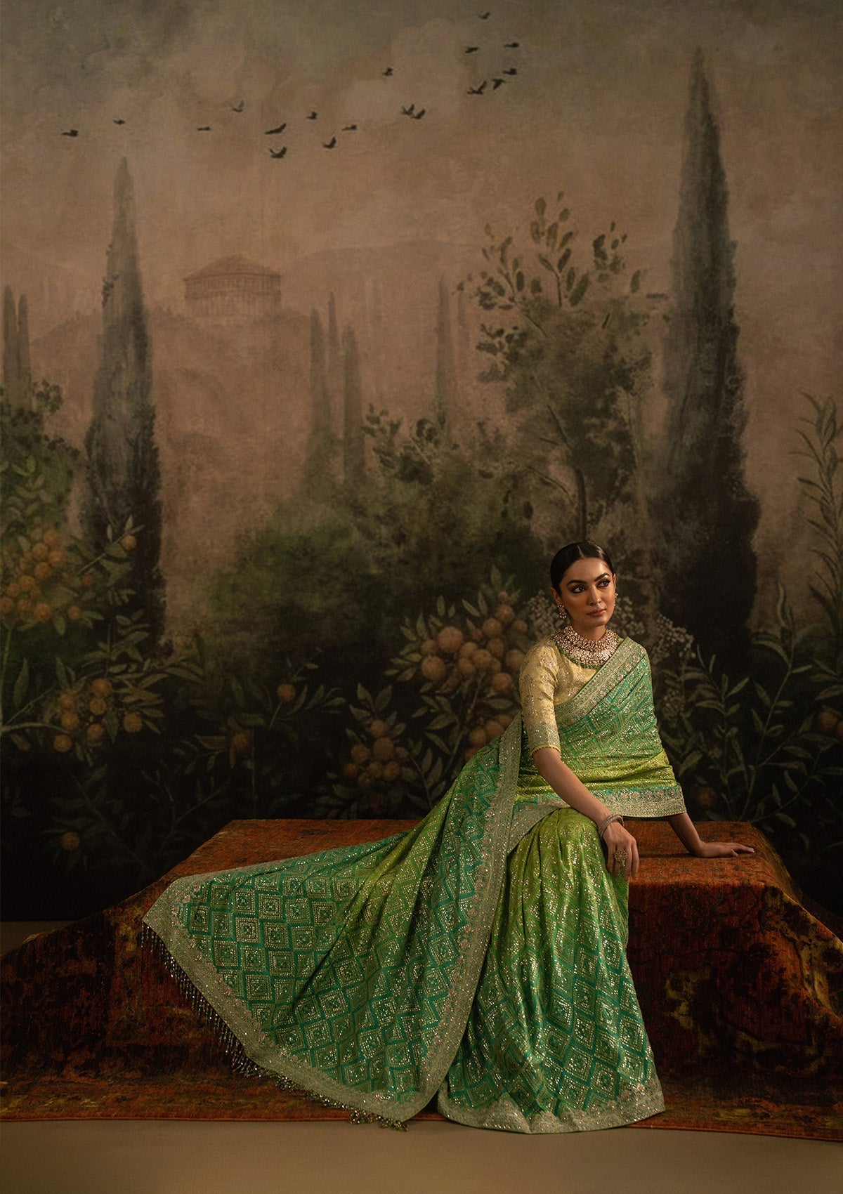 Aik Atelier | Sari Edit 25 | LOOK 07 - by Libasekhas UK - Registered Vendor of : Aik Atelier - 100% Original Designer Dress