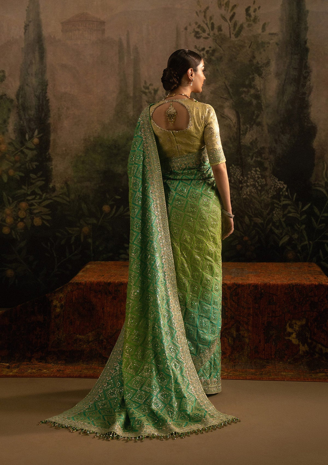 Aik Atelier | Sari Edit 25 | LOOK 07 - by Libasekhas UK - Registered Vendor of : Aik Atelier - 100% Original Designer Dress
