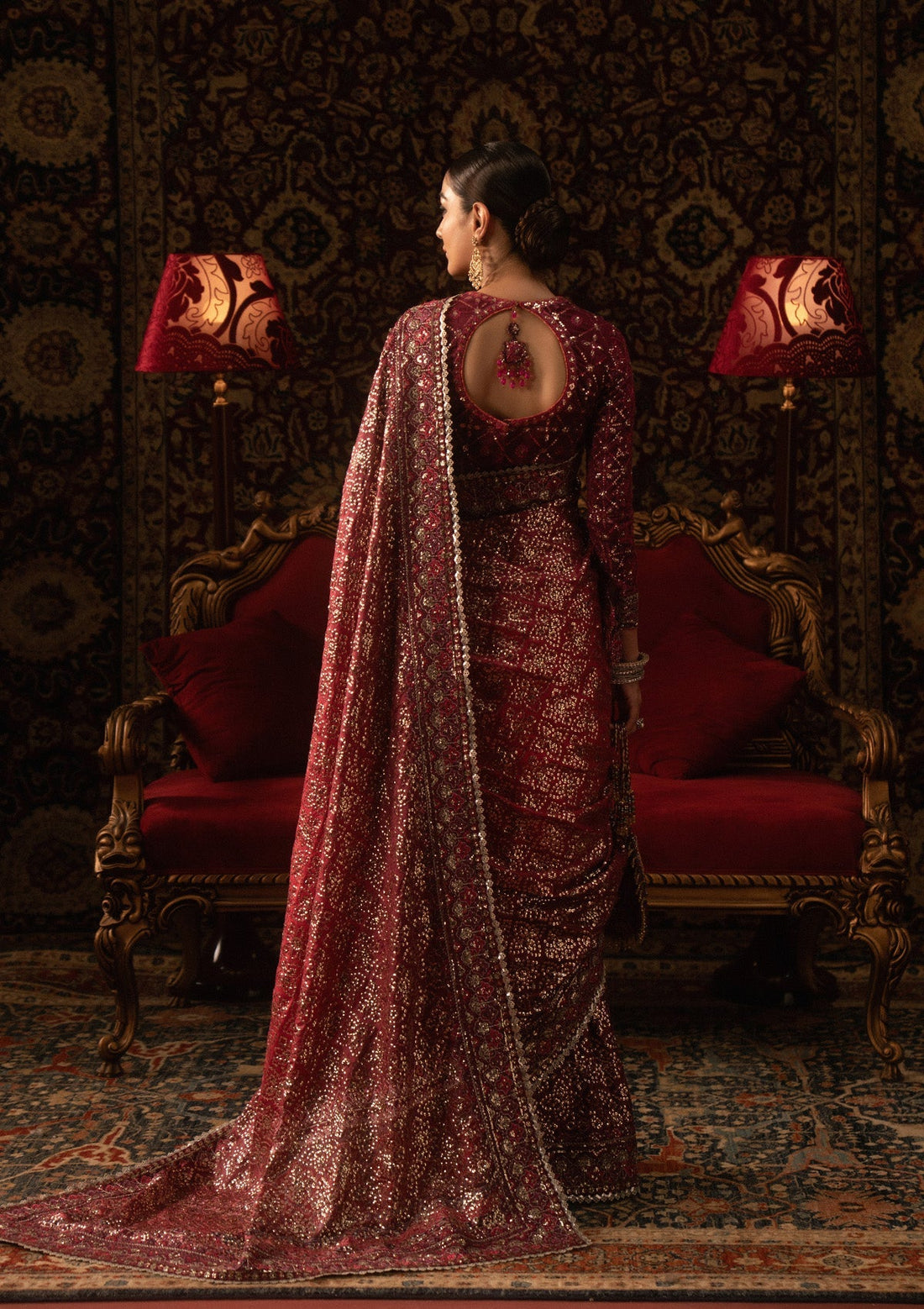 Aik Atelier | Sari Edit 25 | LOOK 08 - by Libasekhas UK - Registered Vendor of : Aik Atelier - 100% Original Designer Dress