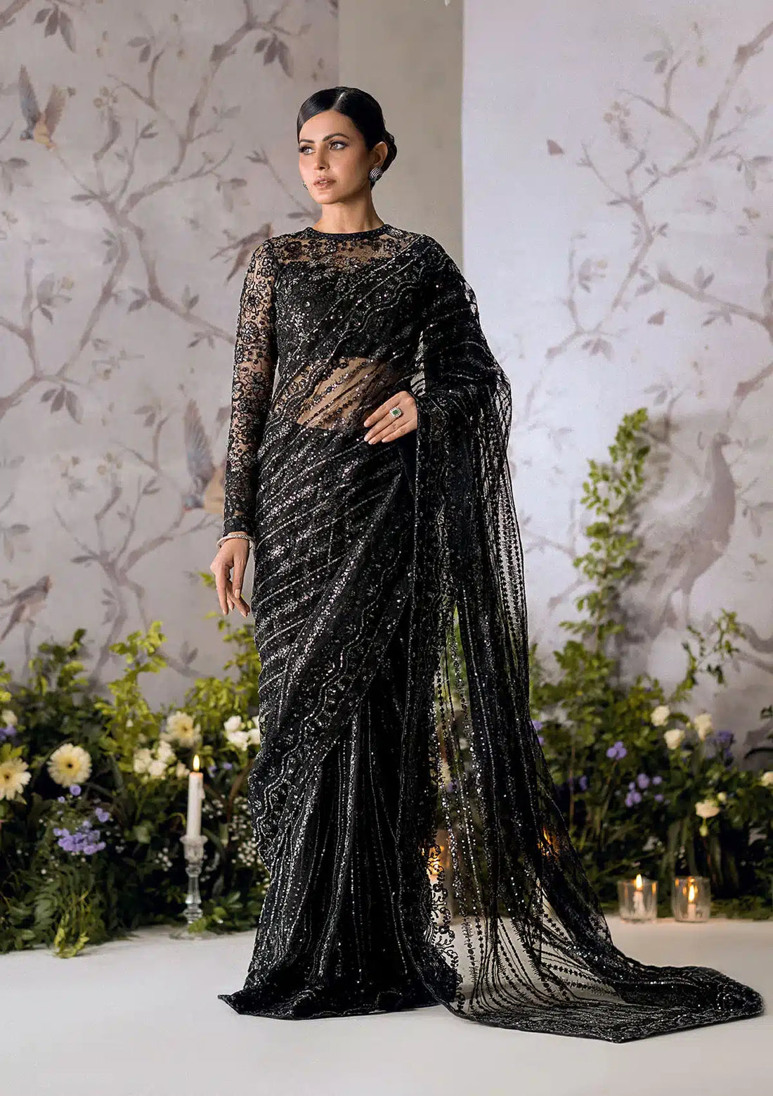 Aik Atelier | The Sari Edit | 05 - by - Libasekhas UK - Registered Vendor of : Aik Atelier - 100% Original Designer Dresss