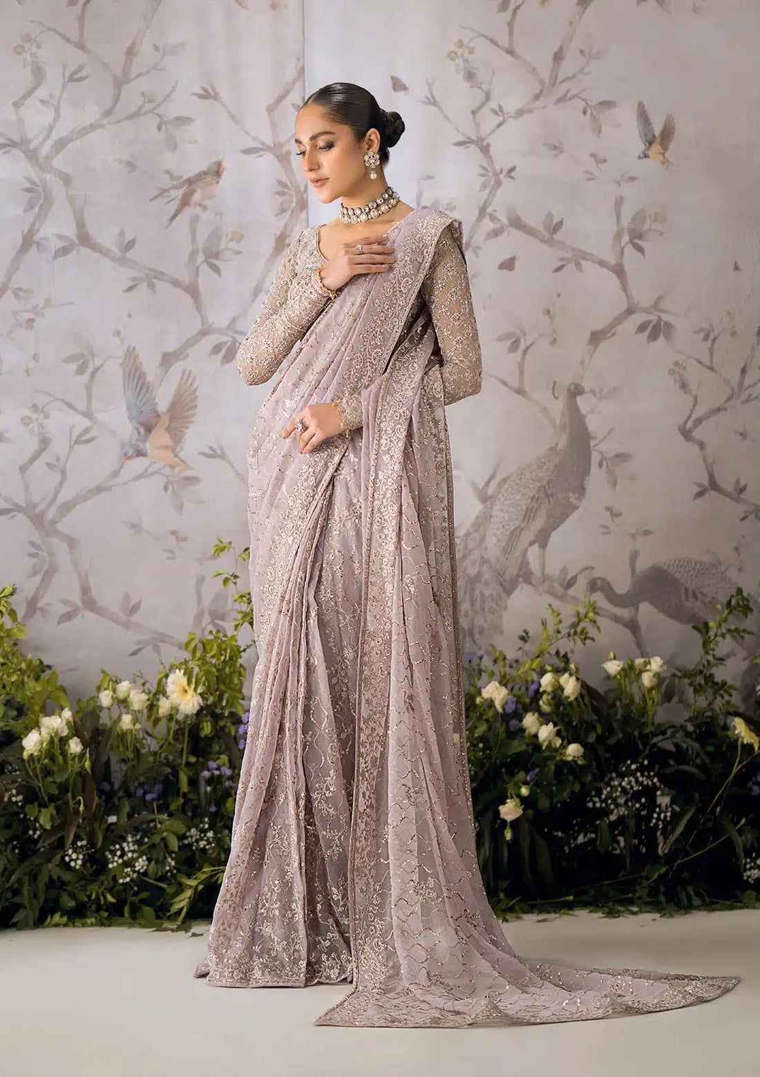 Aik Atelier | The Sari Edit | 06 - by - Libasekhas UK - Registered Vendor of : Aik Atelier - 100% Original Designer Dresss