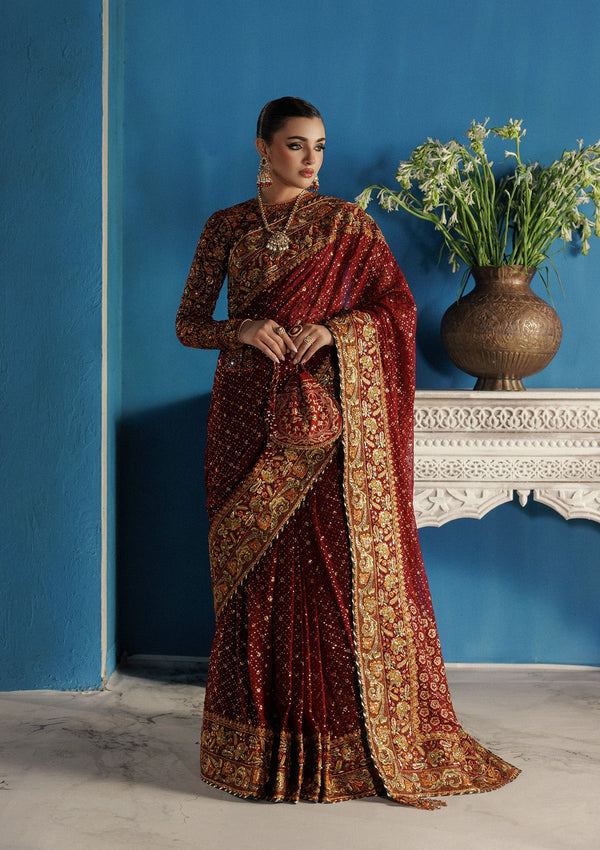 Aik Atelier | Udaipur Velvet 25 | LOOK 09 - by Libasekhas UK - Registered Vendor of : Aik Atelier - 100% Original Designer Dress