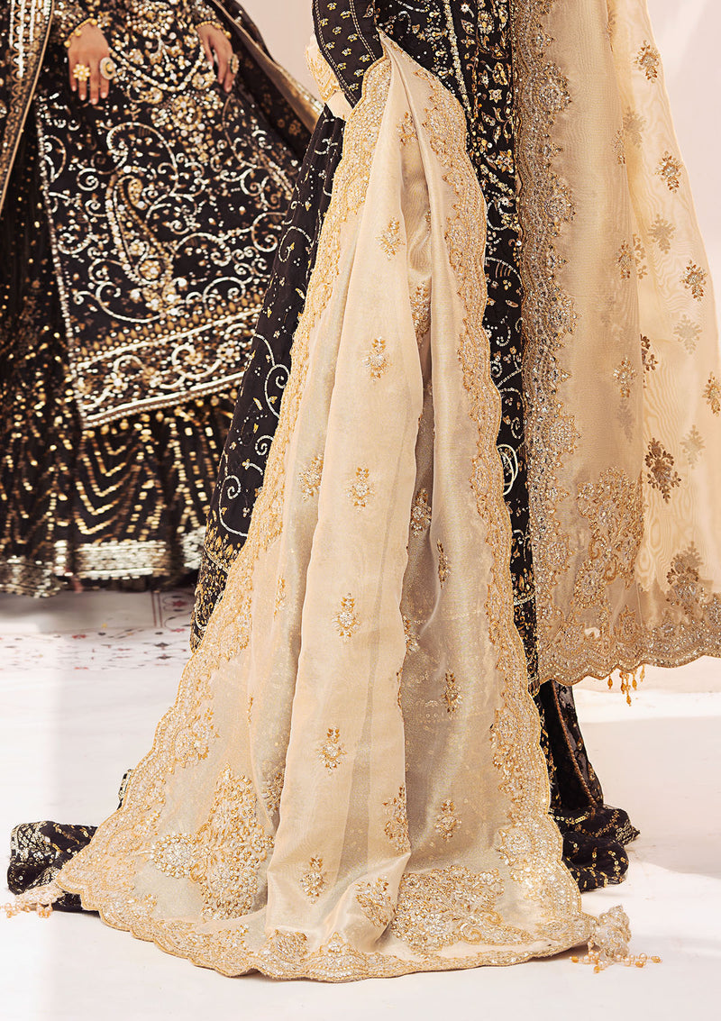 Aik Atelier | LIGHT GOLD TISSUE SHAWL - by - Libasekhas UK - Registered Vendor of : Aik Atelier - 100% Original Designer Dresss