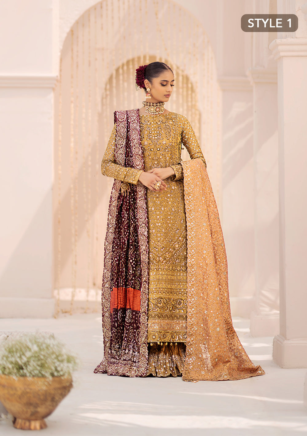 Aik Atelier | Wedding Festive 24 | LOOK 02 - by - Libasekhas UK - Registered Vendor of : Aik Atelier - 100% Original Designer Dresss