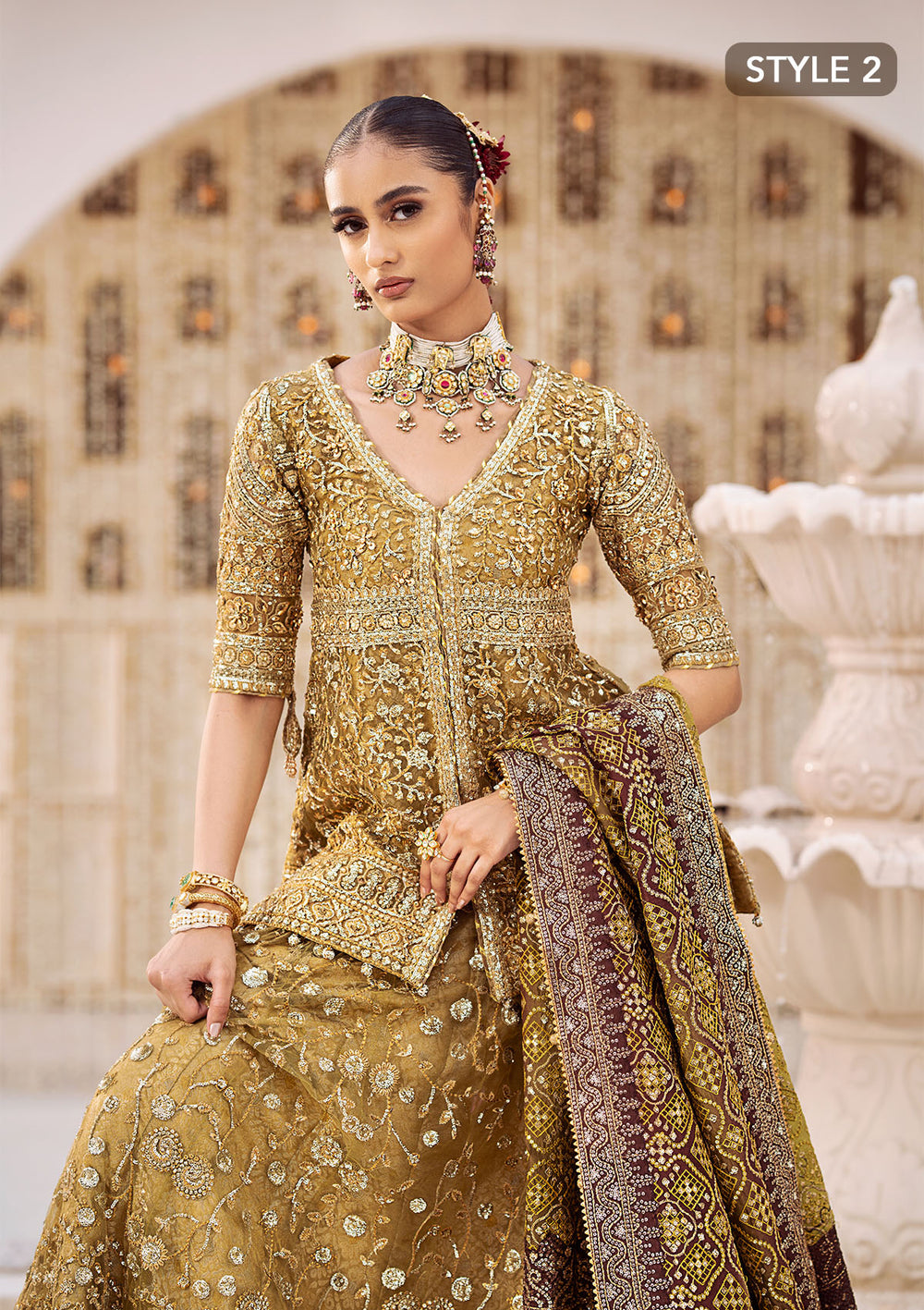 Aik Atelier | Wedding Festive 24 | LOOK 04 - by - Libasekhas UK - Registered Vendor of : Aik Atelier - 100% Original Designer Dresss