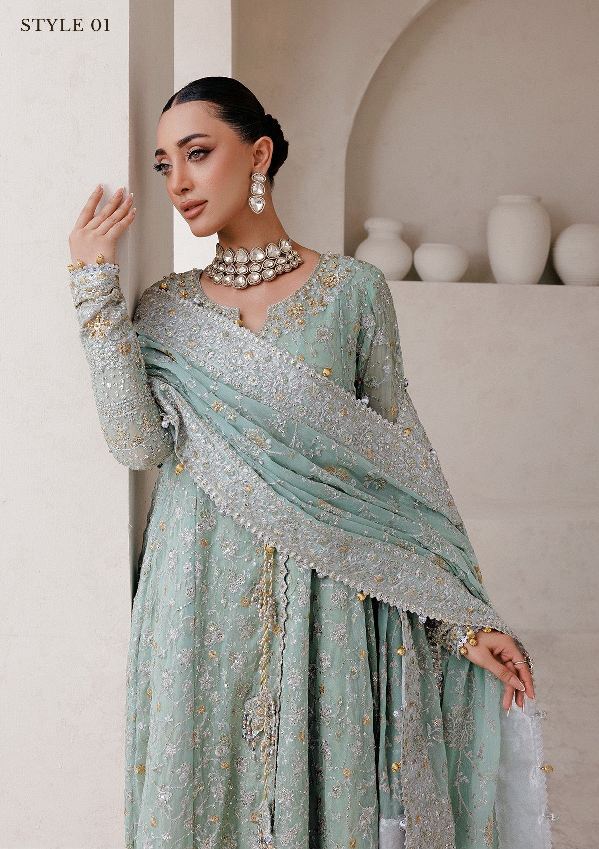 Aik Atelier | Wedding Festive 25 | WEDDING FESTIVE '25 VOL. 2 - LOOK 08 - by Libasekhas UK - Registered Vendor of : Aik Atelier - 100% Original Designer Dress