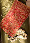 Aik Atelier | Wedding Festive 26 | CORAL MEDIUM SILK SHAWL - by Libasekhas UK - Registered Vendor of : Aik Atelier - 100% Original Designer Dress
