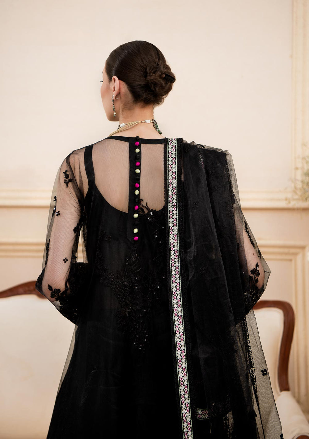 Aik Atelier | Formals Collection | LUMIERE - LOOK 02 - by - Libasekhas UK - Registered Vendor of : Aik Atelier - 100% Original Designer Dresss