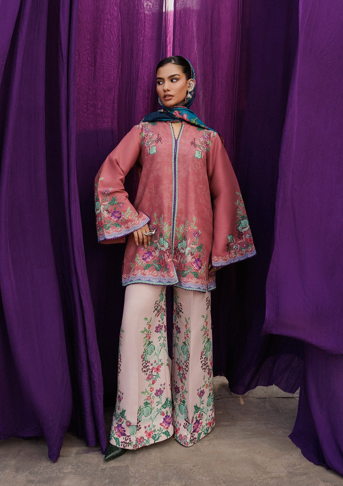 Aik Atelier | Roz Khaddar | AIK ROZ '25 D2 - LOOK 02 - by Libasekhas UK - Registered Vendor of : Aik Atelier - 100% Original Designer Dress