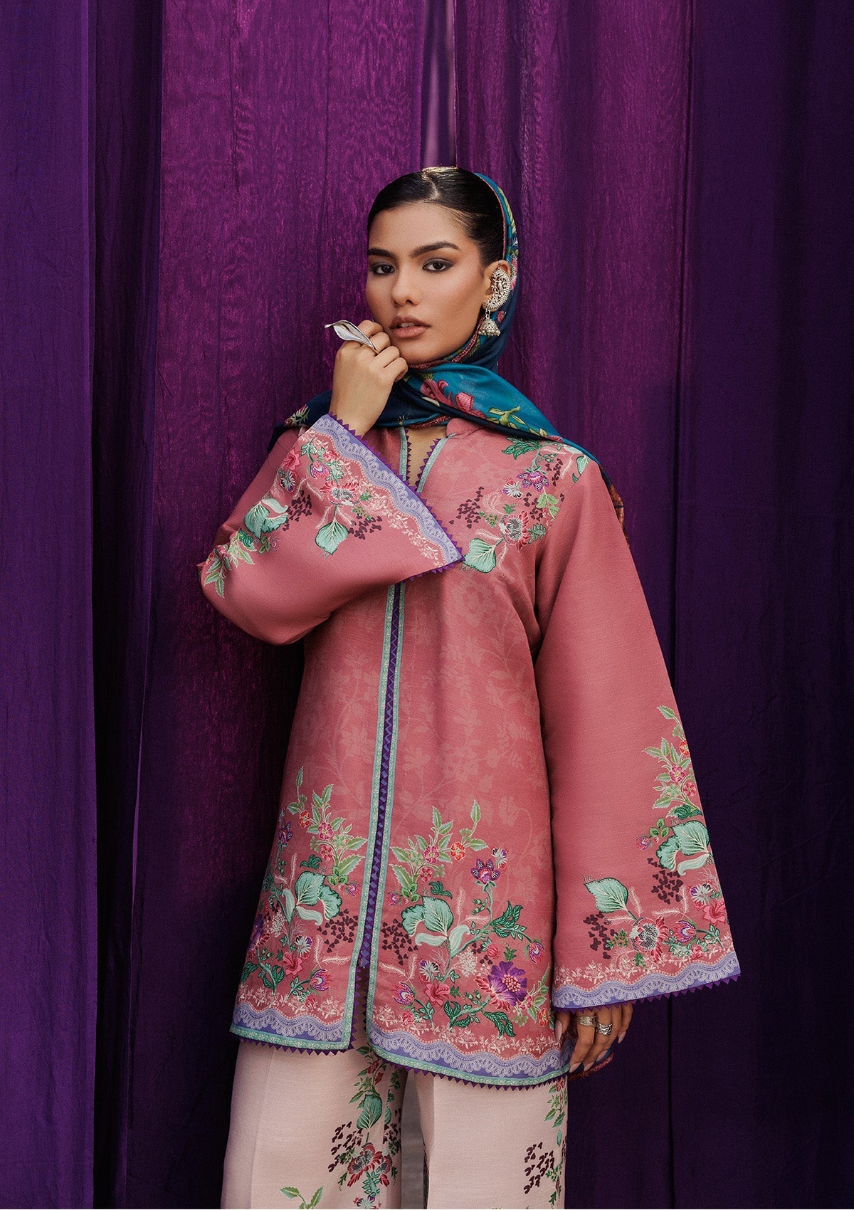 Aik Atelier | Roz Khaddar | AIK ROZ '25 D2 - LOOK 02 - by Libasekhas UK - Registered Vendor of : Aik Atelier - 100% Original Designer Dress