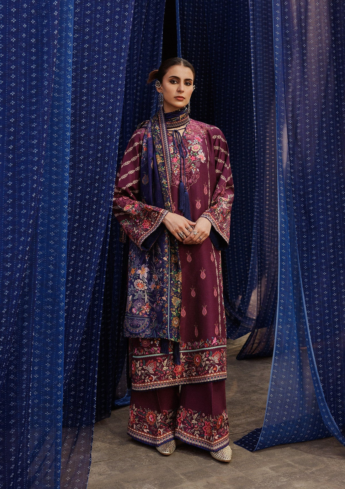 Aik Atelier | Roz Khaddar | AIK ROZ '25 D2 - LOOK 04 - by Libasekhas UK - Registered Vendor of : Aik Atelier - 100% Original Designer Dress