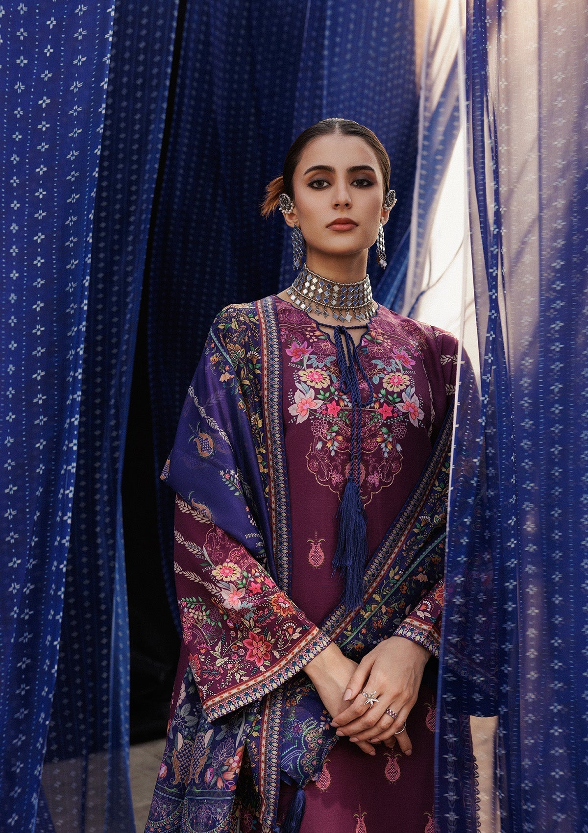 Aik Atelier | Roz Khaddar | AIK ROZ '25 D2 - LOOK 04 - by Libasekhas UK - Registered Vendor of : Aik Atelier - 100% Original Designer Dress