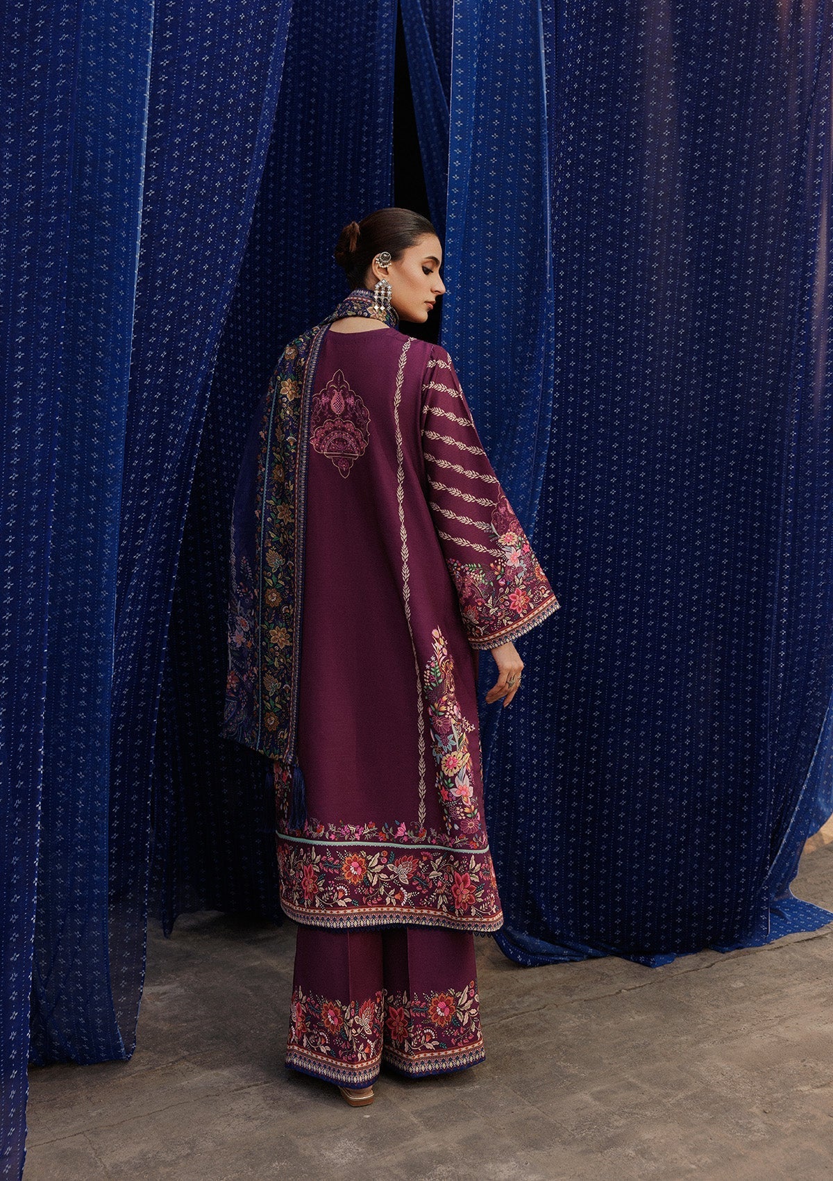 Aik Atelier | Roz Khaddar | AIK ROZ '25 D2 - LOOK 04 - by Libasekhas UK - Registered Vendor of : Aik Atelier - 100% Original Designer Dress