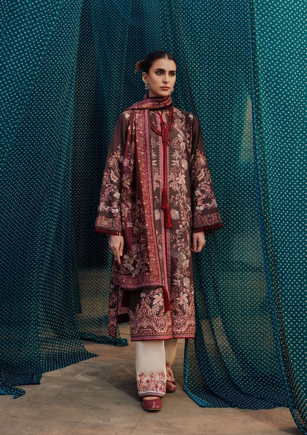Aik Atelier | Roz Khaddar | AIK ROZ '25 D2 - LOOK 05 - by Libasekhas UK - Registered Vendor of : Aik Atelier - 100% Original Designer Dress