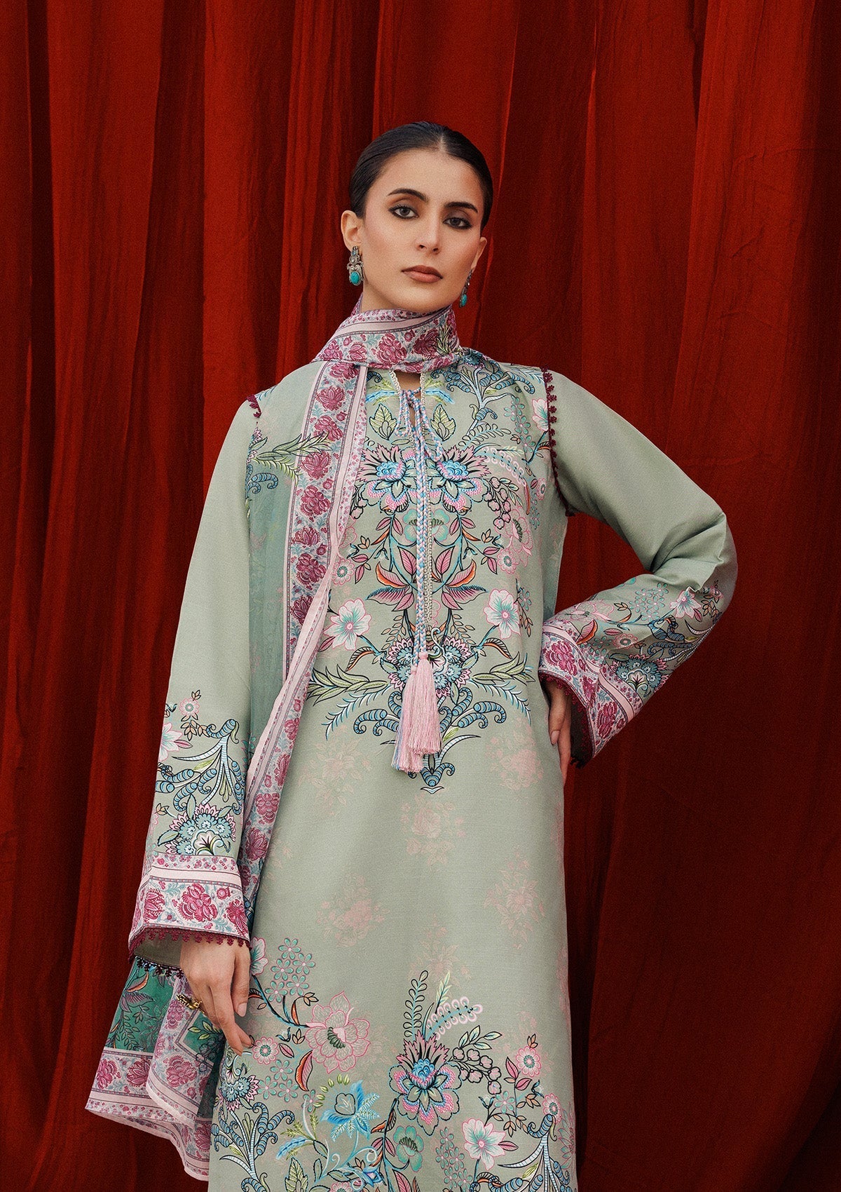 Aik Atelier | Roz Khaddar | AIK ROZ '25 D2 - LOOK 06 - by Libasekhas UK - Registered Vendor of : Aik Atelier - 100% Original Designer Dress