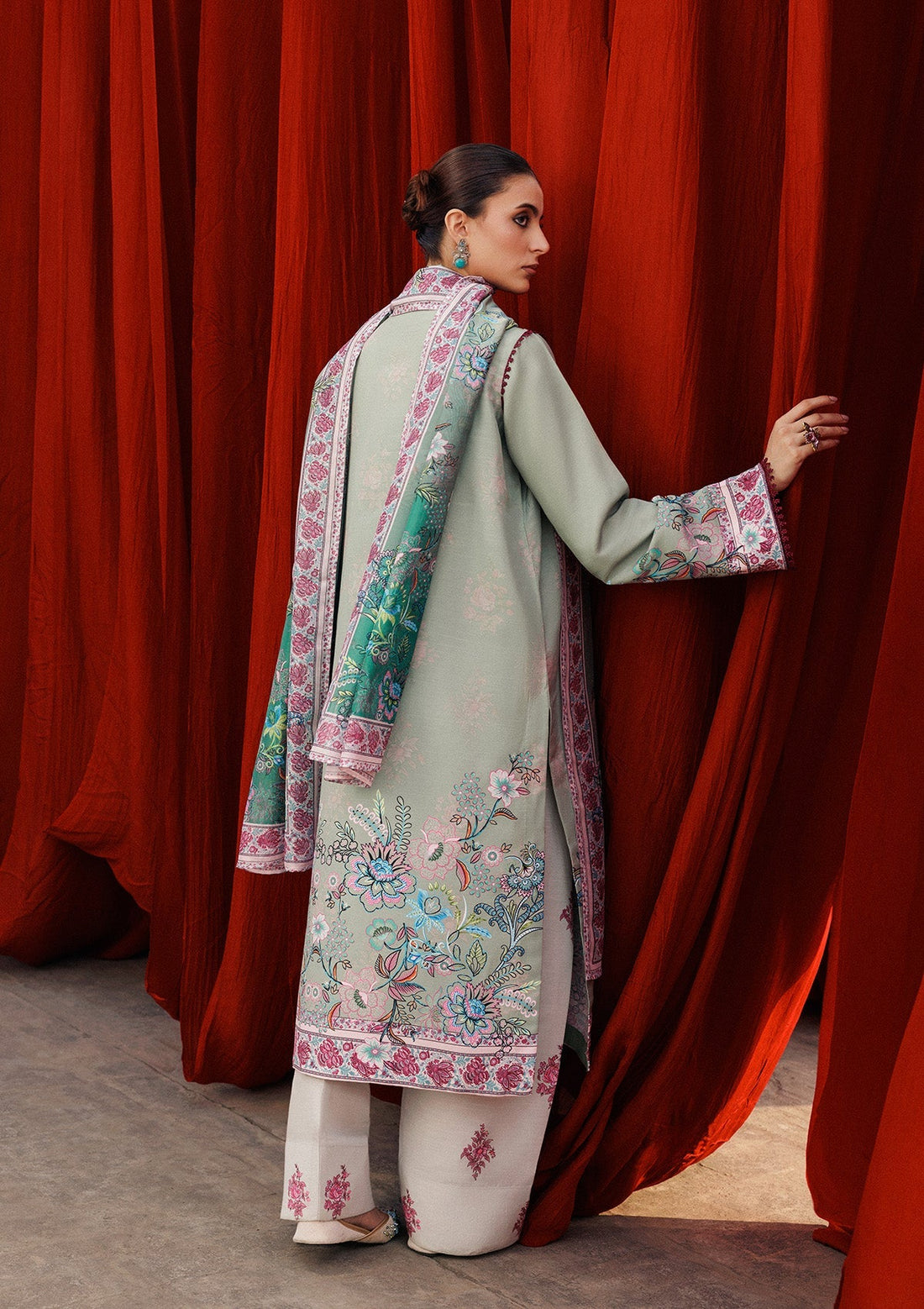 Aik Atelier | Roz Khaddar | AIK ROZ '25 D2 - LOOK 06 - by Libasekhas UK - Registered Vendor of : Aik Atelier - 100% Original Designer Dress