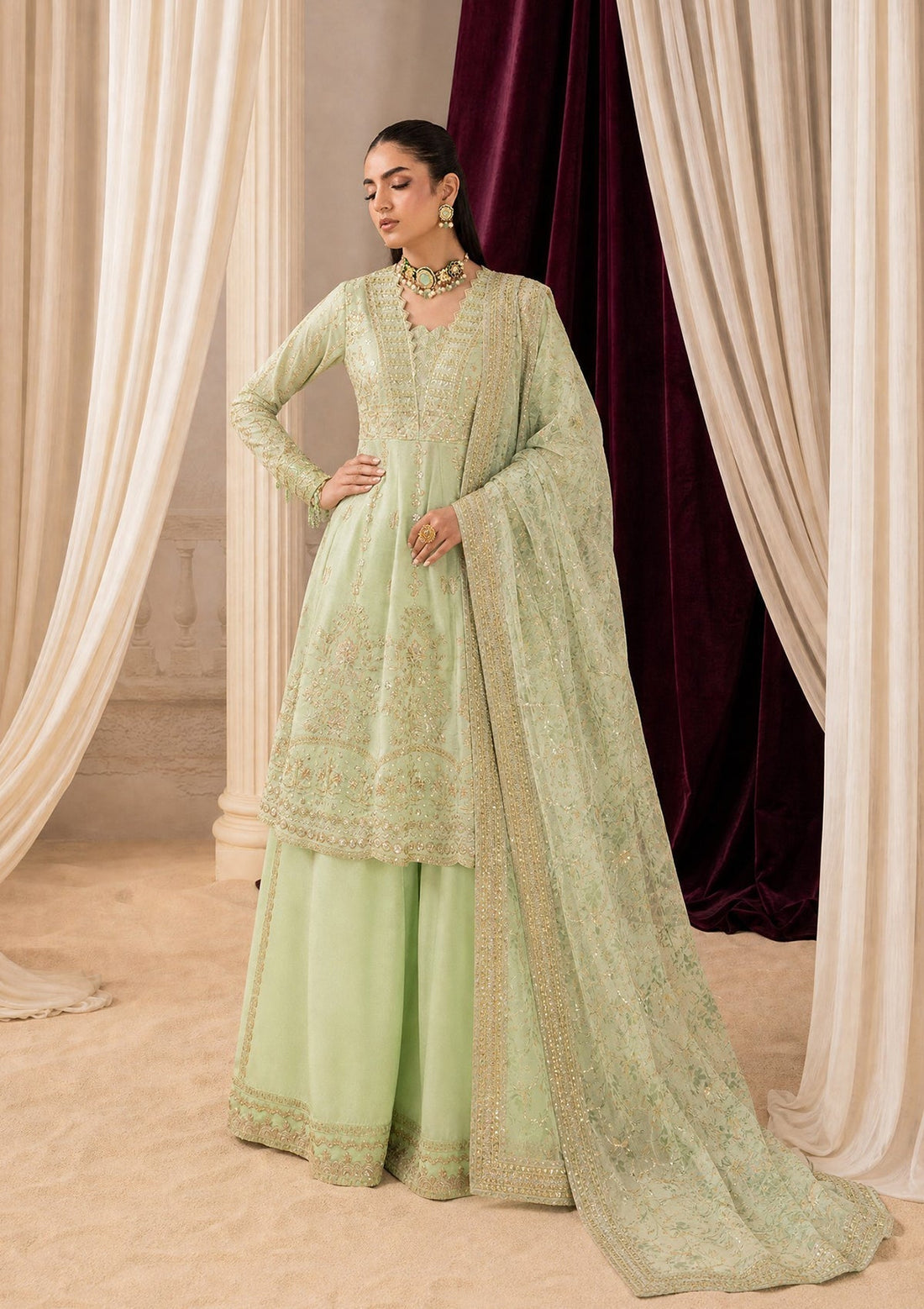 Aik Atelier | Aik Shaam 26 | AIK SHAAM - LOOK B2601 - by Libasekhas UK - Registered Vendor of : Aik Atelier - 100% Original Designer Dress